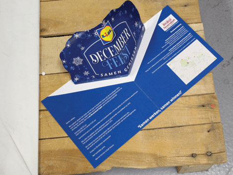 Case Direct Mailing End of Year Mailing Pop Up Card Lidl