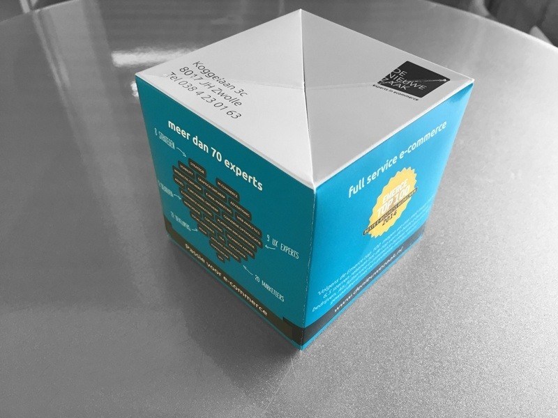 Case Direct Mailing Out of the Box Pop Up Kubus De Nieuwe Zaak