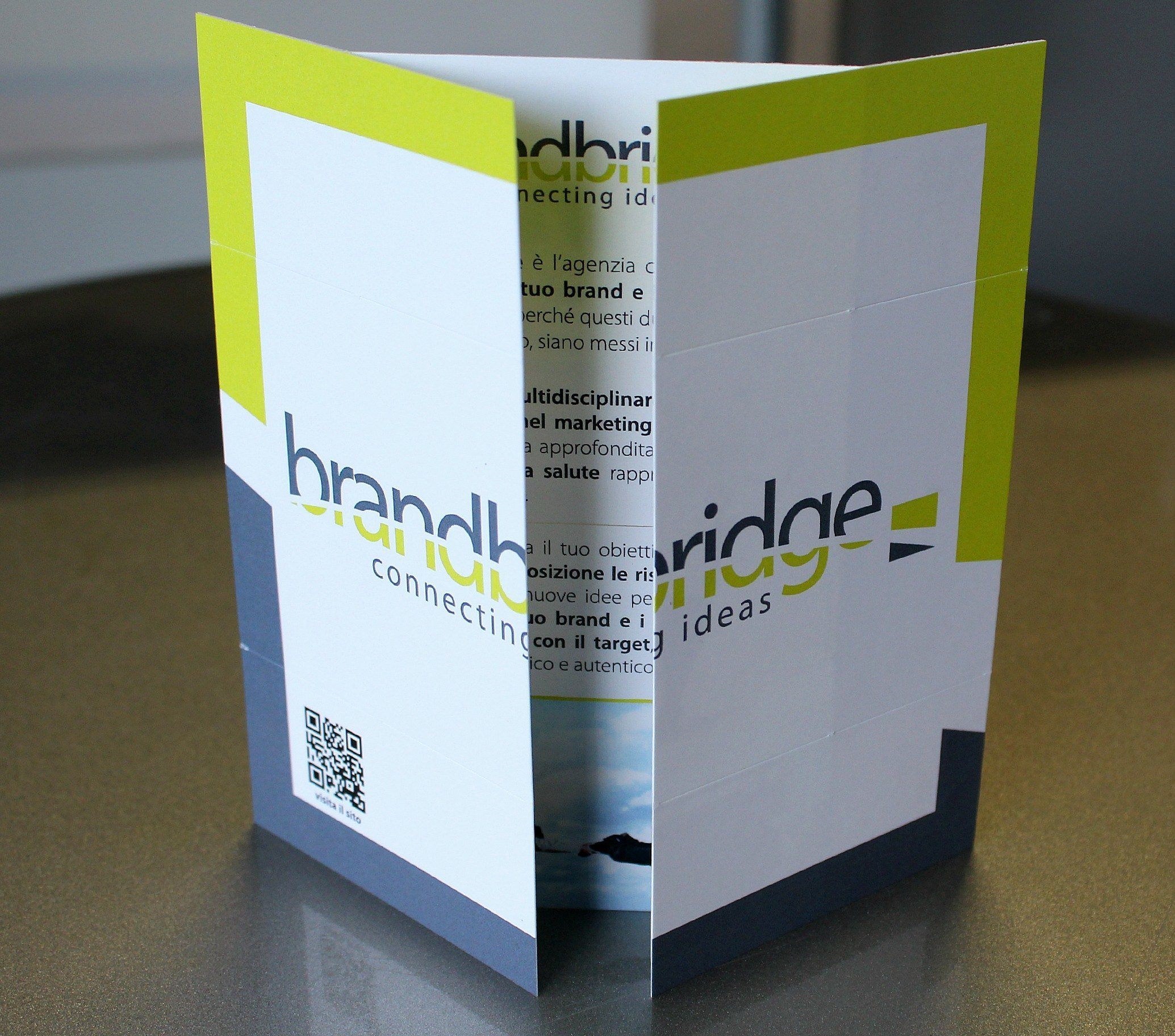 Turning Card used as a marketing tool by Brandbridge