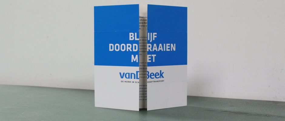 Case Direct Mailing Turning Card Vouwkaart Van Beek
