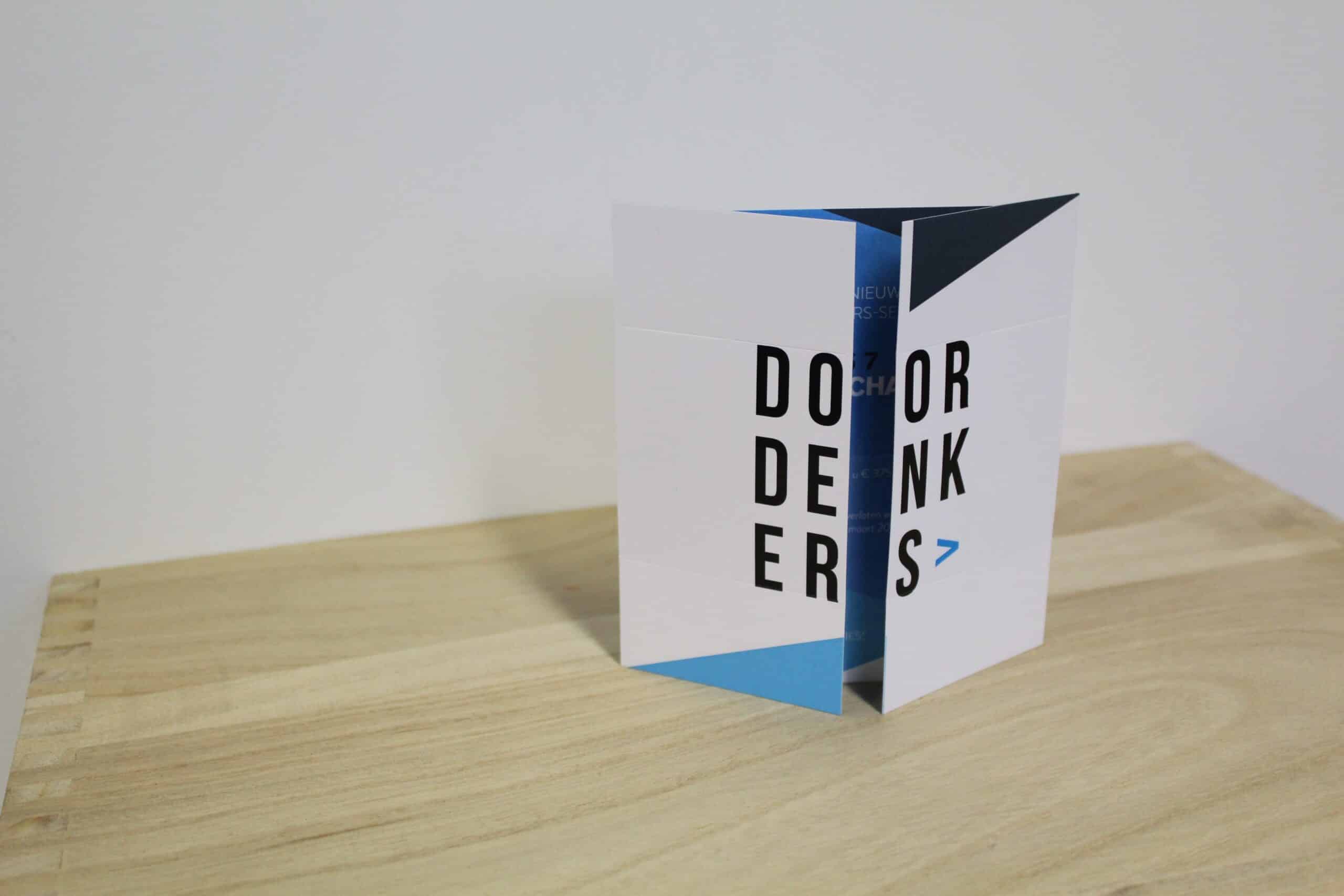 Case Direct Mailing Turning Card Vouwkaart Doordenkers