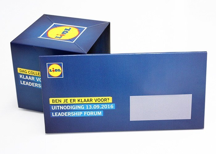 Case Direct Mailing Out of the Box Pop Up Cube Lidl