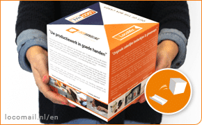 Mega Pop up Cube direct mail