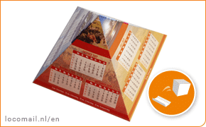 Pop up Pyramid direct mail