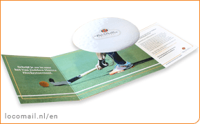 Action Wobble Card as direct mail product