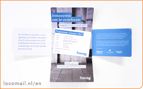 Fold Out Cross as direct mail product