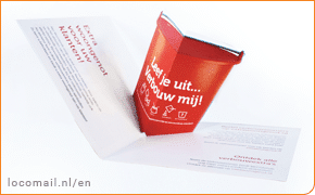 V Style Pop up Card direct mail