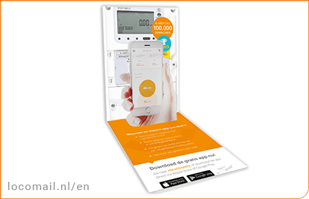 2D card A6 Mobile Hand direct mail