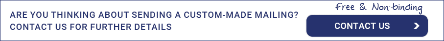 Tailor made direct mail request bespoke mailers