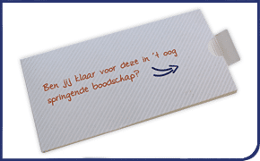 Jumpinjax Mini Pop up Cubes details envelope own design
