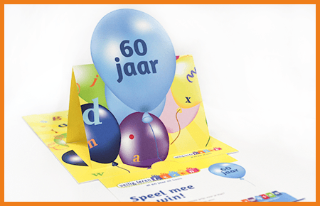 Pop up Slider Card direct mailer