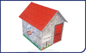 Pop up house details direct mail