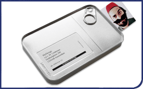 Pull open tin message in a tin