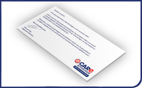 Additional card in envelope direct mailing Puzzle