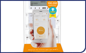 Pop up 2D card with mobile phone pop up element