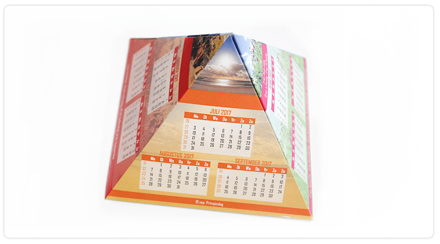Pop up Pyramid Calendar