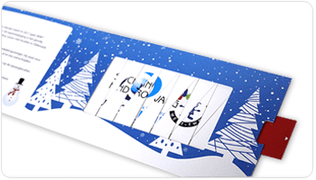 Lamella effect card direct mail Kindergarden