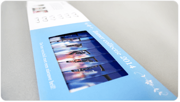 Lamella effect card Warby Parker direct mail