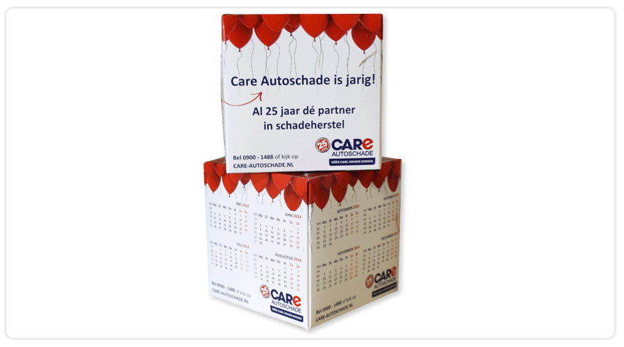 Pop up Calendar Pop up Cube 90x90