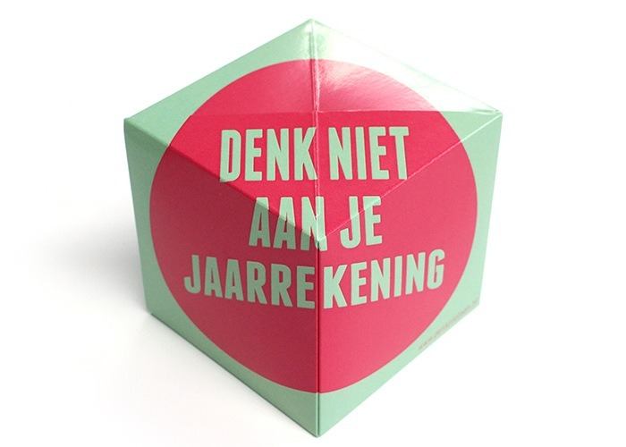 Reclame mailing met bijzonder ontwerp voor accountantskantoor