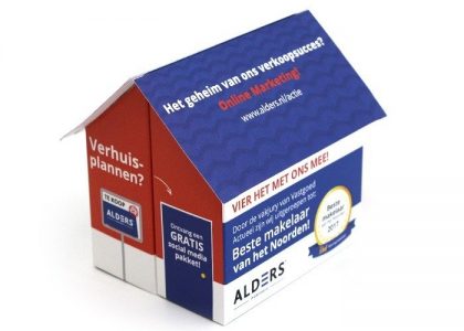 Case Direct Mailing Out of the Box Pop Up Huisje Alders Makelaar