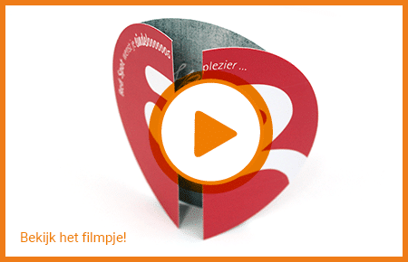 Case Direct Mailing Turning Card Rond Vouwkaart