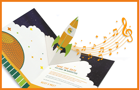 Pop Up Music Card