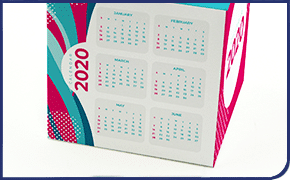 Case Direct Mailing Out of the Box Calendar Cube