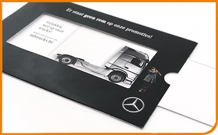 Case Direct Mailing Slide Card Mercedes