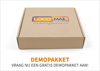 Vraag nu gratis een demopakket aan van LocoMail Direct mailings!