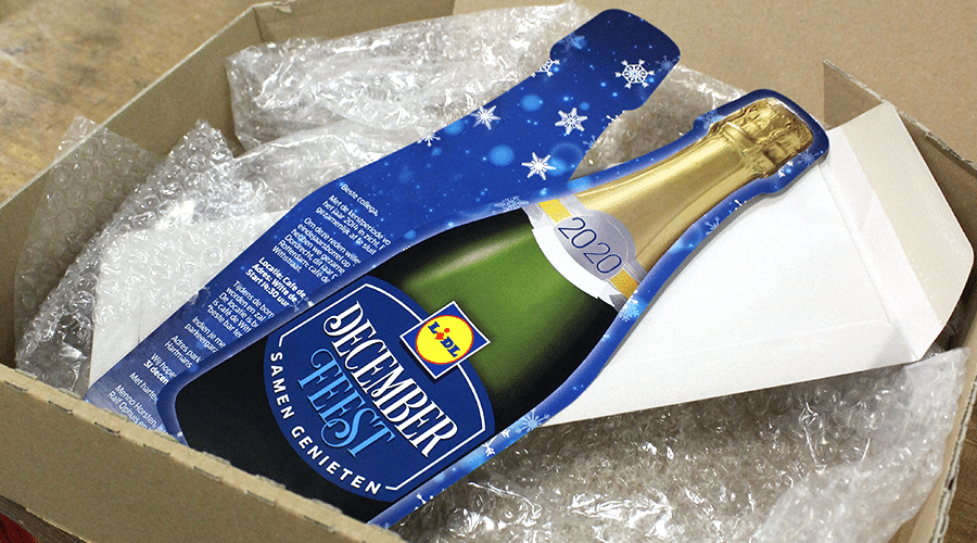 Case Direct Mailing Eindejaarsmailing Champagnefles Lidl
