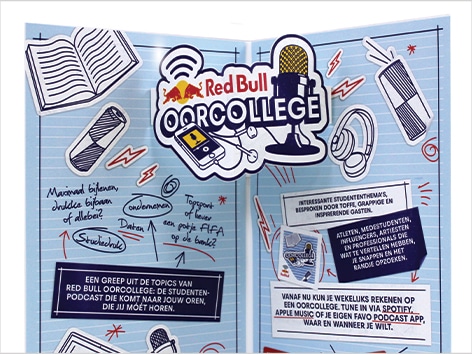 Red Bull uses direct mail as an announcement