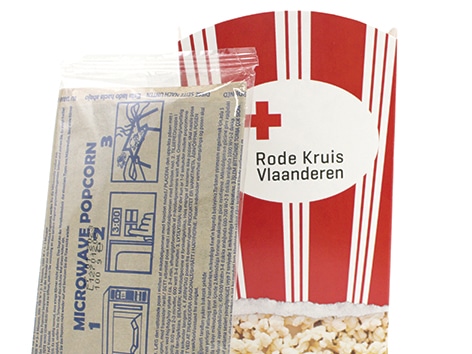 Case Direct Mailing Popcorn Box Red Cross Flanders