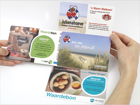 Julianahoeve chooses 5-Card self-mailer with vouchers