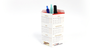 Voorbeeld Eindejaarsmailing Pennenhouder Met Kalender Directe Mailing