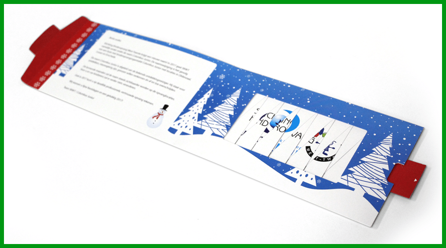Kerstmailing Eindejaarsmailing ChangeCard voorbeeld kerst design