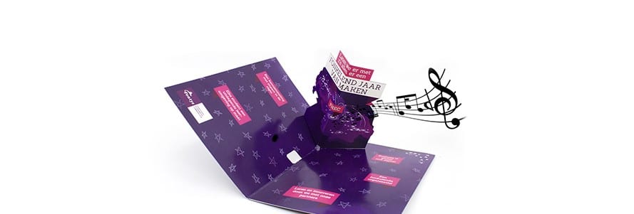 Card with music