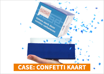 Case Direct Mailing Confetti Card Cube