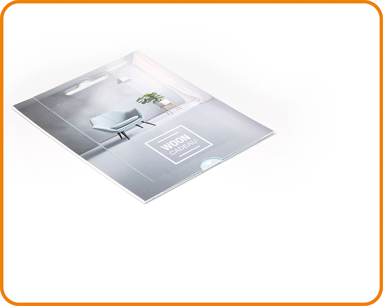 GIF of a Pop-up Slider gift card
