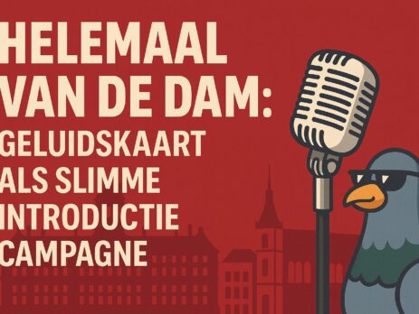 Header van de case over de direct mailing: geluidskaart van LocoMail ingezet door Dave van de Dam