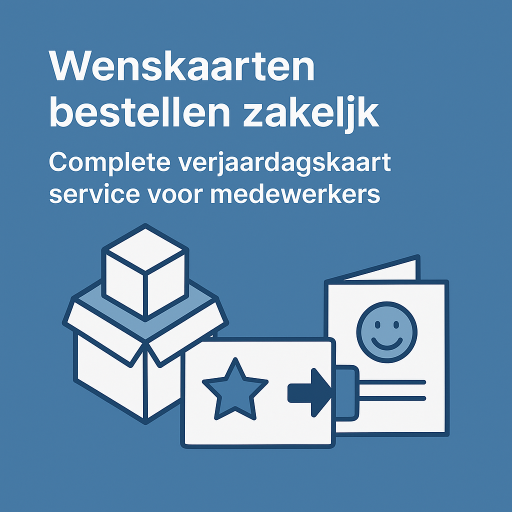 Wenskaarten bestellen zakelijk – complete verjaardagskaart service voor medewerkers