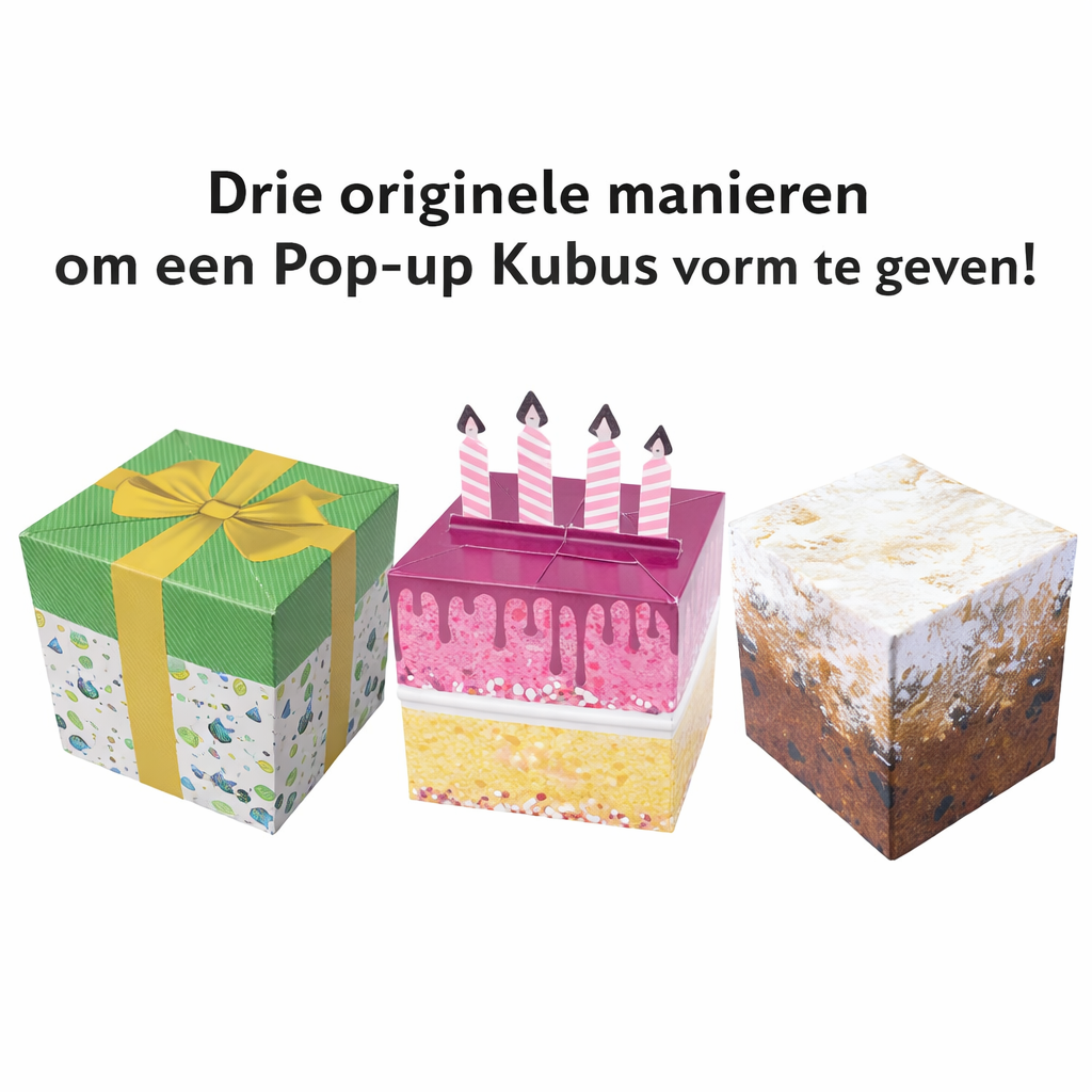 Drie originele manieren om een Pop-up Kubus vorm te geven!