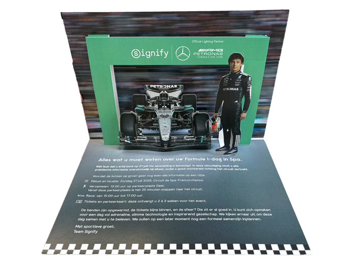 Kimi Antonelli centraal in een indrukwekkende Pop-up Kaart